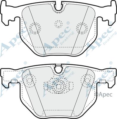 APEC PAD1266 - Kit de plaquettes de frein, frein à disque cwaw.fr