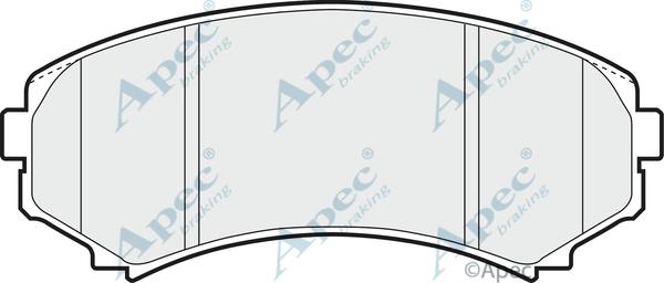 APEC PAD1268 - Kit de plaquettes de frein, frein à disque cwaw.fr