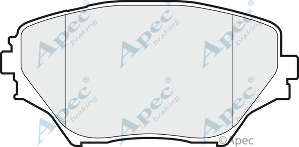 APEC PAD1262 - Kit de plaquettes de frein, frein à disque cwaw.fr