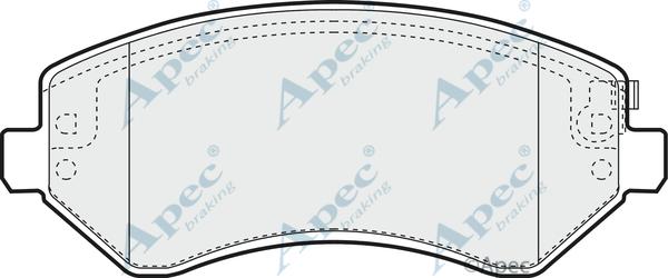 APEC PAD1267 - Kit de plaquettes de frein, frein à disque cwaw.fr