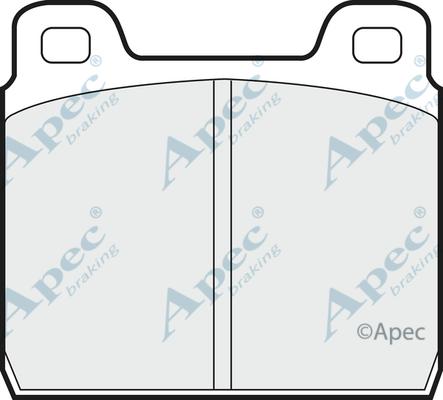 APEC PAD126 - Kit de plaquettes de frein, frein à disque cwaw.fr