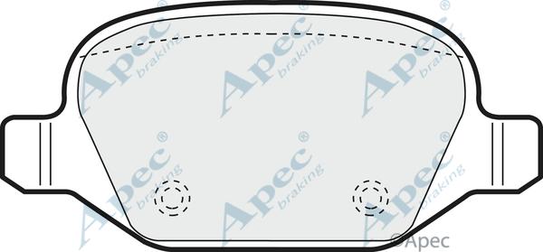 APEC PAD1209 - Kit de plaquettes de frein, frein à disque cwaw.fr