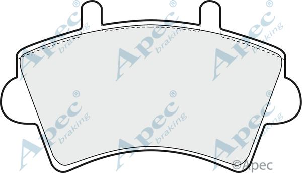 APEC PAD1204 - Kit de plaquettes de frein, frein à disque cwaw.fr