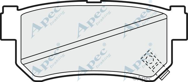 APEC PAD1200 - Kit de plaquettes de frein, frein à disque cwaw.fr