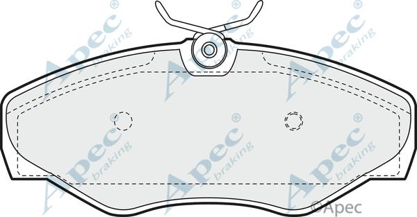 APEC PAD1202 - Kit de plaquettes de frein, frein à disque cwaw.fr