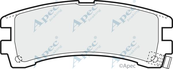 APEC PAD1210 - Kit de plaquettes de frein, frein à disque cwaw.fr