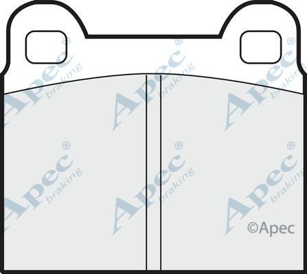 APEC PAD121 - Kit de plaquettes de frein, frein à disque cwaw.fr