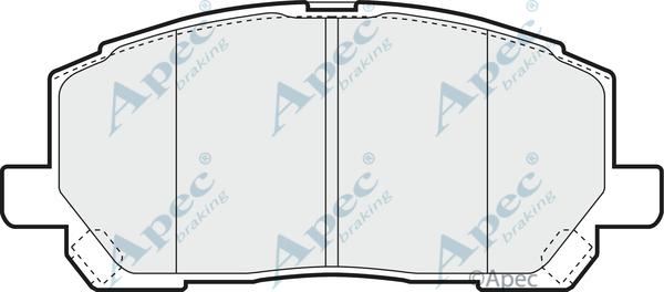 APEC PAD1282 - Kit de plaquettes de frein, frein à disque cwaw.fr