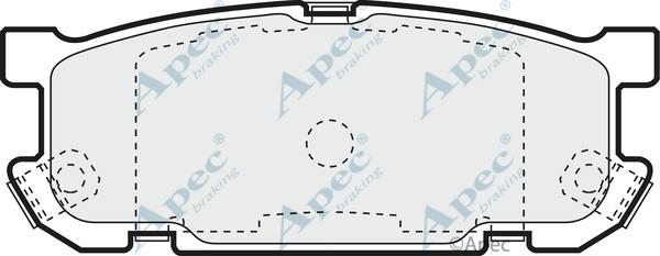 APEC PAD1236 - Kit de plaquettes de frein, frein à disque cwaw.fr