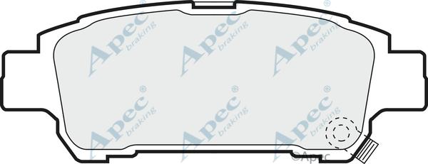 APEC PAD1238 - Kit de plaquettes de frein, frein à disque cwaw.fr