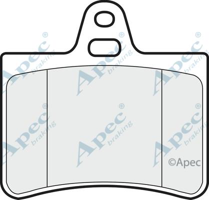 APEC PAD1233 - Kit de plaquettes de frein, frein à disque cwaw.fr