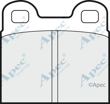 APEC PAD123 - Kit de plaquettes de frein, frein à disque cwaw.fr