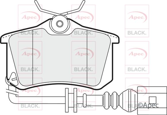 APEC PAD1220B - Kit de plaquettes de frein, frein à disque cwaw.fr