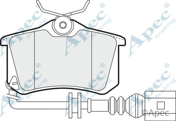 APEC PAD1220 - Kit de plaquettes de frein, frein à disque cwaw.fr