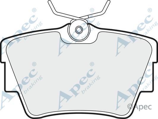 APEC PAD1279 - Kit de plaquettes de frein, frein à disque cwaw.fr