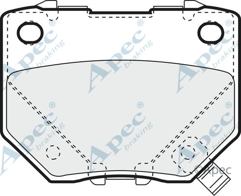 APEC PAD1276 - Kit de plaquettes de frein, frein à disque cwaw.fr