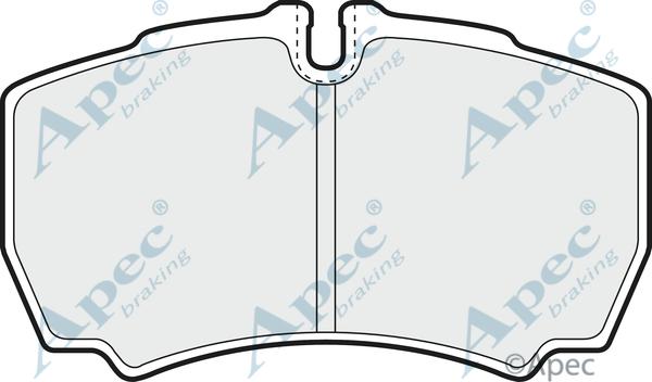 APEC PAD1277 - Kit de plaquettes de frein, frein à disque cwaw.fr