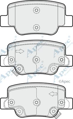 APEC PAD1799 - Kit de plaquettes de frein, frein à disque cwaw.fr