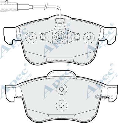 APEC PAD1794 - Kit de plaquettes de frein, frein à disque cwaw.fr