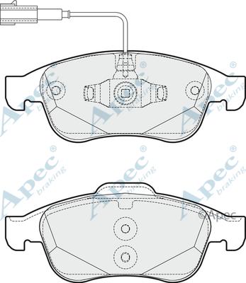 APEC PAD1795 - Kit de plaquettes de frein, frein à disque cwaw.fr