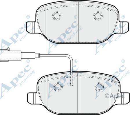 APEC PAD1791 - Kit de plaquettes de frein, frein à disque cwaw.fr