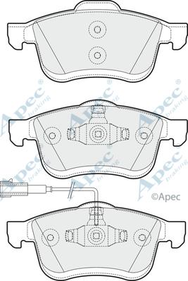 APEC PAD1793 - Kit de plaquettes de frein, frein à disque cwaw.fr