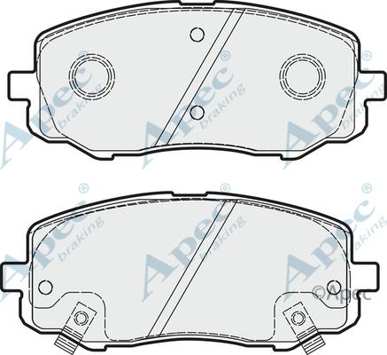 APEC PAD1792 - Kit de plaquettes de frein, frein à disque cwaw.fr