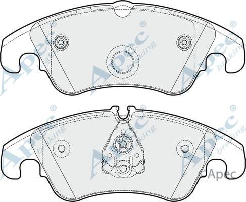 APEC PAD1749 - Kit de plaquettes de frein, frein à disque cwaw.fr