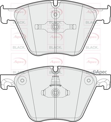 APEC PAD1744B - Kit de plaquettes de frein, frein à disque cwaw.fr