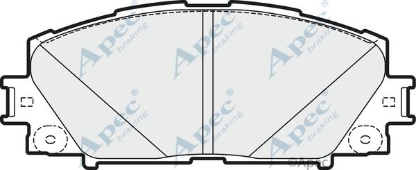 APEC PAD1748 - Kit de plaquettes de frein, frein à disque cwaw.fr