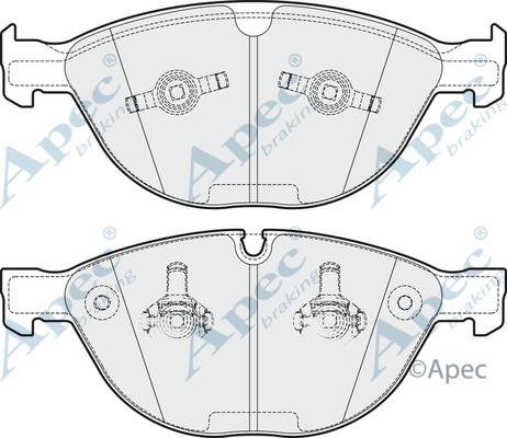 APEC PAD1742 - Kit de plaquettes de frein, frein à disque cwaw.fr