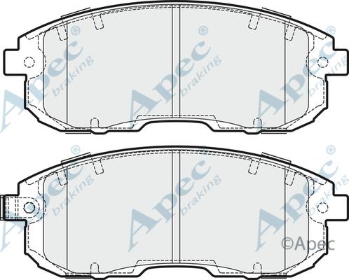 APEC PAD1756 - Kit de plaquettes de frein, frein à disque cwaw.fr