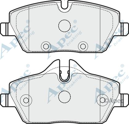 APEC PAD1758 - Kit de plaquettes de frein, frein à disque cwaw.fr