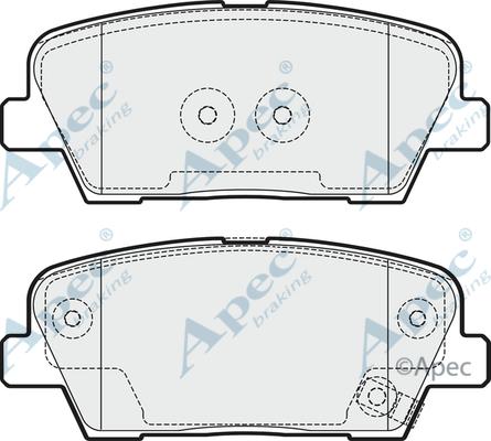 APEC PAD1753 - Kit de plaquettes de frein, frein à disque cwaw.fr