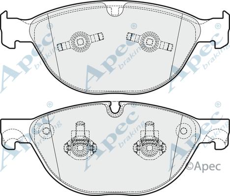 APEC PAD1757 - Kit de plaquettes de frein, frein à disque cwaw.fr