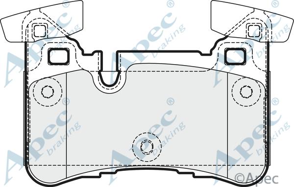 APEC PAD1769 - Kit de plaquettes de frein, frein à disque cwaw.fr