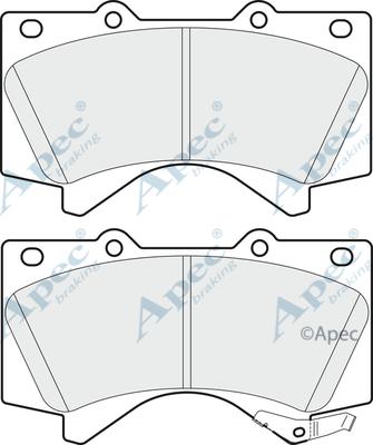 APEC PAD1761 - Kit de plaquettes de frein, frein à disque cwaw.fr