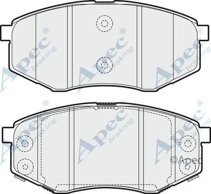 APEC PAD1767 - Kit de plaquettes de frein, frein à disque cwaw.fr