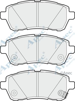 APEC PAD1706 - Kit de plaquettes de frein, frein à disque cwaw.fr