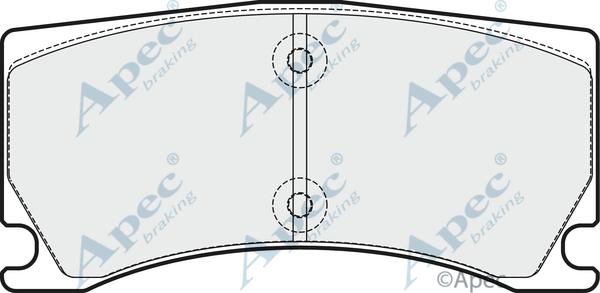 APEC PAD1712 - Kit de plaquettes de frein, frein à disque cwaw.fr