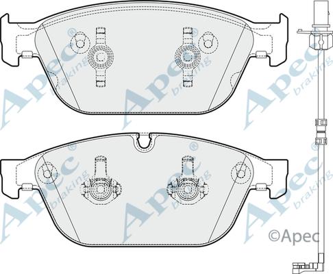 APEC PAD1785 - Kit de plaquettes de frein, frein à disque cwaw.fr