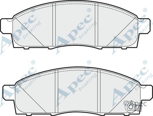 APEC PAD1780 - Kit de plaquettes de frein, frein à disque cwaw.fr