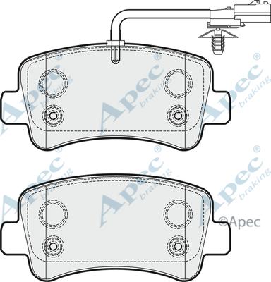 APEC PAD1781 - Kit de plaquettes de frein, frein à disque cwaw.fr