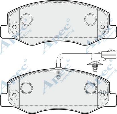 APEC PAD1783 - Kit de plaquettes de frein, frein à disque cwaw.fr