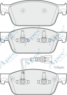 APEC PAD1782 - Kit de plaquettes de frein, frein à disque cwaw.fr