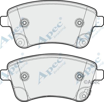 APEC PAD1787 - Kit de plaquettes de frein, frein à disque cwaw.fr