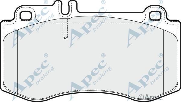 APEC PAD1735B - Kit de plaquettes de frein, frein à disque cwaw.fr