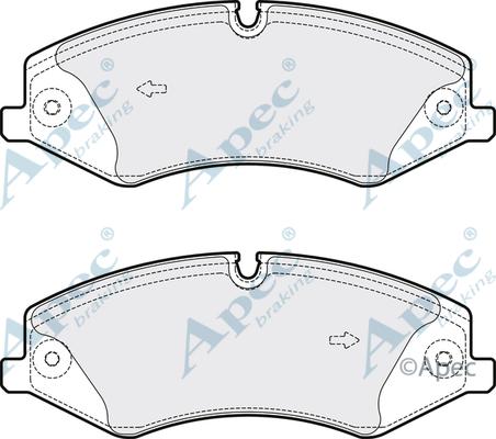 APEC PAD1730 - Kit de plaquettes de frein, frein à disque cwaw.fr