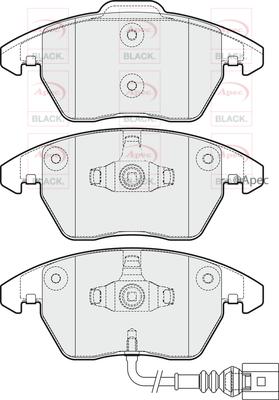 APEC PAD1731B - Kit de plaquettes de frein, frein à disque cwaw.fr