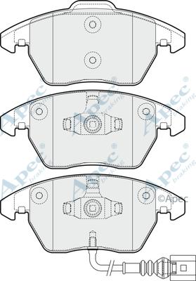 APEC PAD1731 - Kit de plaquettes de frein, frein à disque cwaw.fr